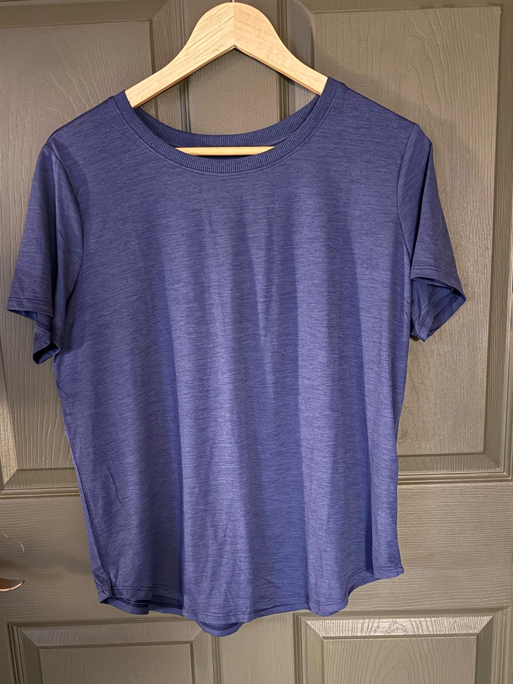 Classic Crew Neck Short Sleeve Tee - Navy Blue